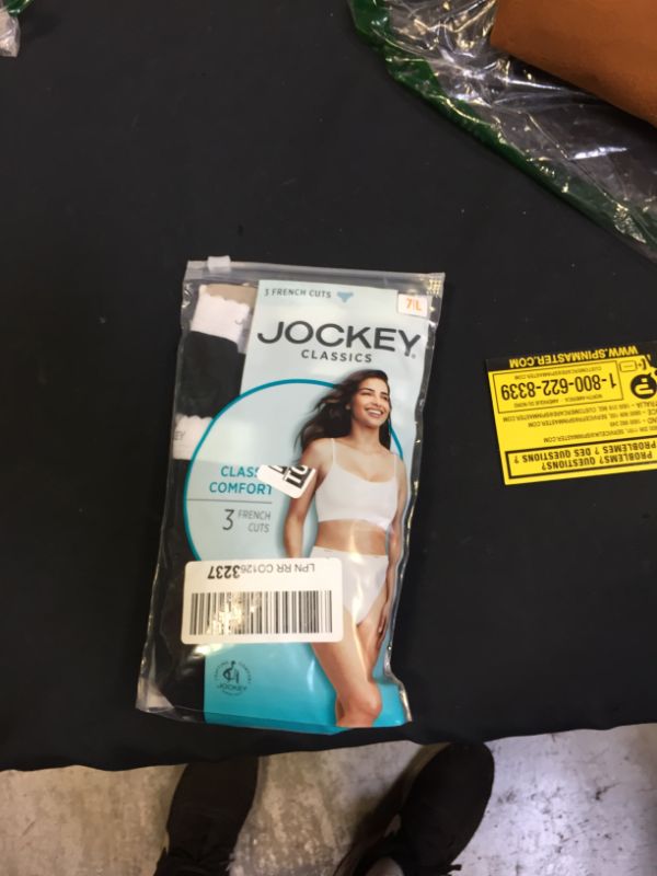 Photo 2 of Jockey Women's Underwear Plus Size Classic French Cut - 3 Pack sz 7L
