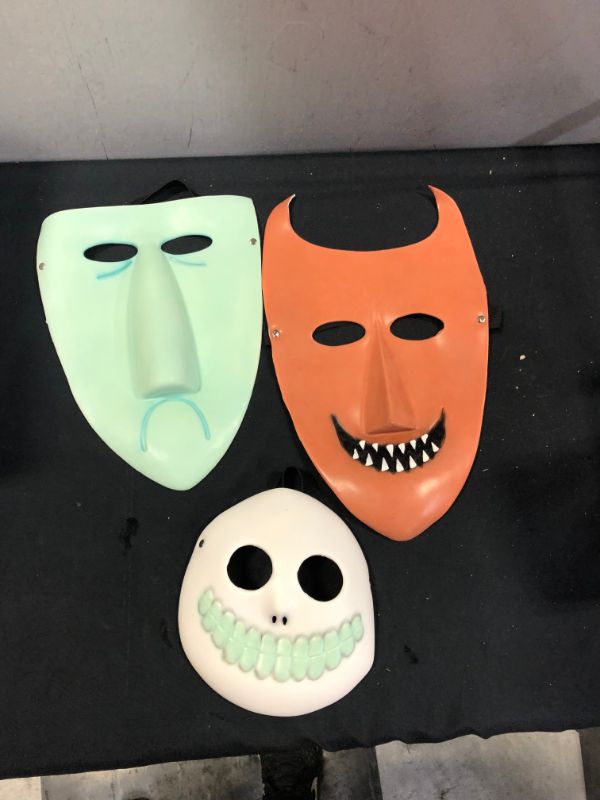 Photo 1 of 3 PK Nightmare Before Christmas masks 