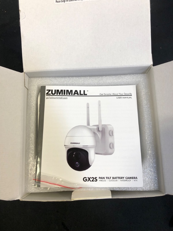 Photo 2 of 2K Security Camera Outdoor Wireless WiFi with 360° PTZ, ZUMIMALL Battery Powered Wireless Cameras for Home Surveillance, Spotlight & Siren/PIR Detection/3MP Color Night Vision/2-Way Talk/IP66/Cloud/SD
