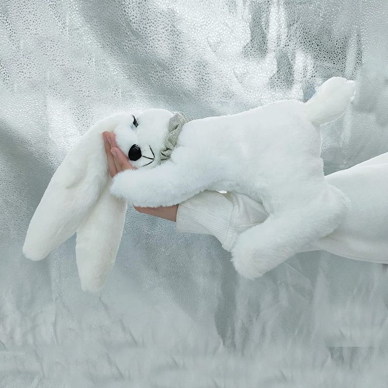 Photo 2 of Bunny Stuffed Animal Plush Huggable Rabbit Toys Birthday Bedtime Gifts for Kids Girls Boys