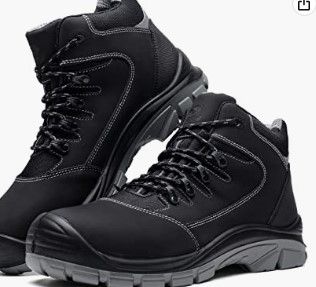 Photo 1 of DRKA Men's Steel Toe Work Boots Water Resistant Safety Shoes
SIZE 44

