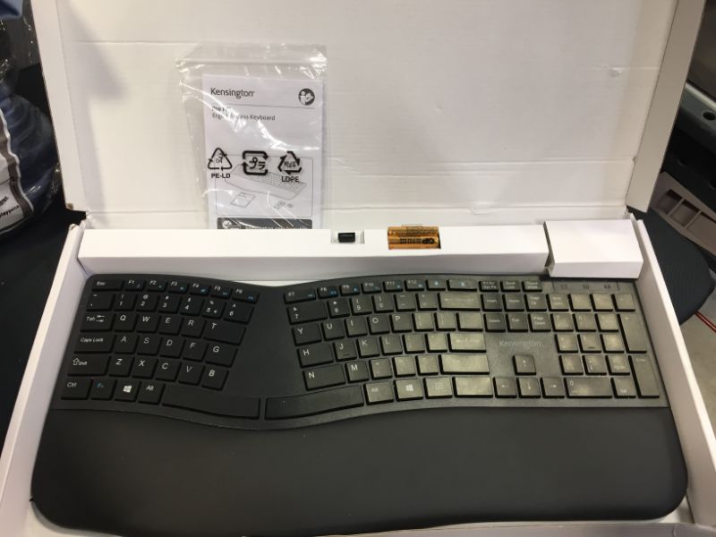 Photo 2 of Kensington Pro Fit Ergonomic Wireless Keyboard - Black (K75401US)
