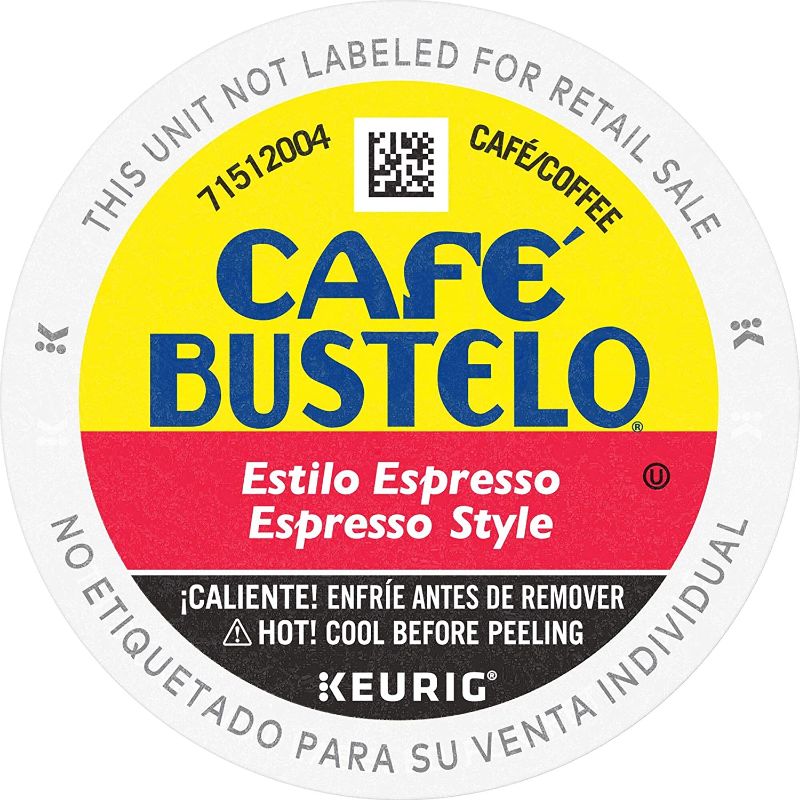 Photo 1 of 2x Café Bustelo Espresso Style Dark Roast Coffee, 12 Keurig K-Cup Pods
Best By: Jun 20, 2022
