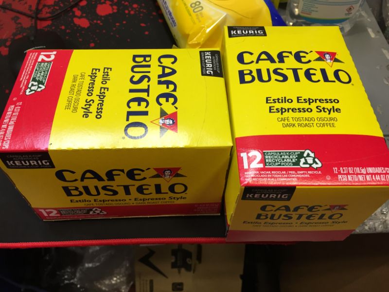 Photo 2 of 2x Café Bustelo Espresso Style Dark Roast Coffee, 12 Keurig K-Cup Pods
Best By: Jun 20, 2022