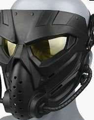 Photo 1 of Airsoft Skull Masks Full Face - Tactical Mask with Anti-Fog Lens Protective for BB Gun/CS Game/Ghost Mask Men&Women - Scary Alien Zombie Mask for Costume Party Hockey Guy Fawkes Halloween Cosplay
