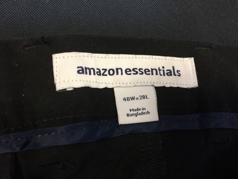 Photo 3 of Amazon Essentials Men's Slim-Fit Casual Stretch Khaki Pant
Size: 40x28