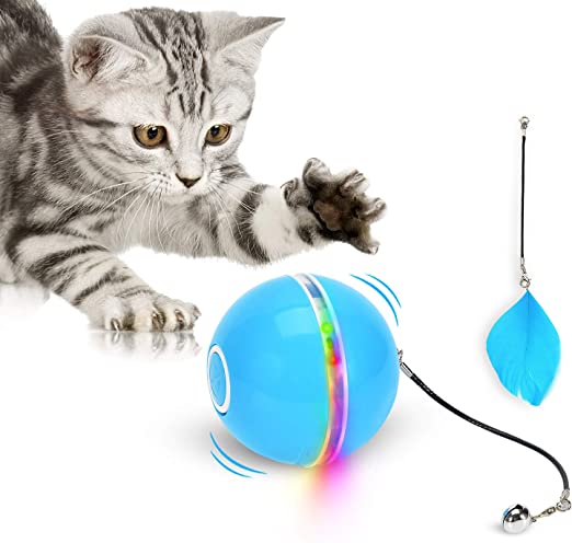 Photo 1 of (STOCK PHOTO IS JUST AN EXAMPLE, ACTUAL ITEM MAY DIFFER) AUTOMATIC INTERACTIVE CAT SMART BALL (BLUE)
