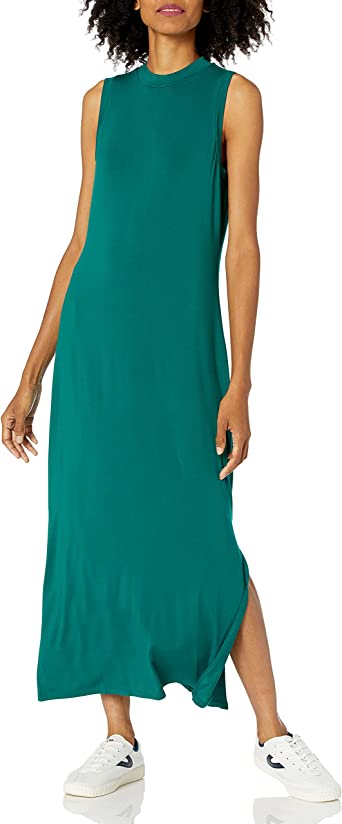 Photo 1 of Daily Ritual Women's Jersey Sleeveless Mock Neck Maxi Dress
SMALL