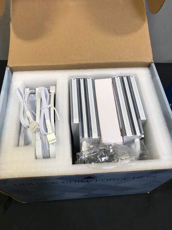 Photo 1 of Thermalright FC140 White CPU Air Cooler, 5 Heat Pipes, TL-D14X-W and TL-C12PRO-W PWM Fan, Aluminium Heatsink Cover, AGHP Technology, for AMD AM4/Intel LGA 1700/1150/1151/1200/2011/2066
