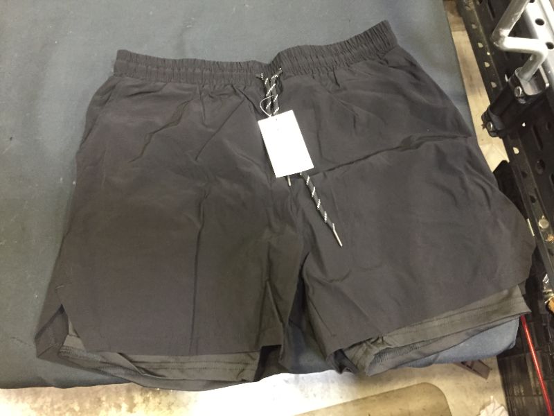 Photo 2 of Aolesy Men’s 2 in 1 Running Shorts size L 