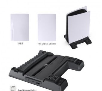 Photo 1 of Dobe TP5-0593 multifunctional cooling stand for PS5