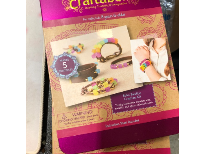 Photo 2 of 2 pack- Craftabelle – Boho Baubles Creation Kit – Bracelet Making Kit – 101pc Jewelry Set with Beads – DIY Jewelry Kits for Kids Aged 8 Years +
