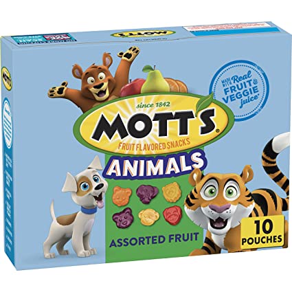 Photo 1 of 8 Boxes- Mott's Animals Fruit Snacks, Assorted Fruit, 8 oz, 10 ct
