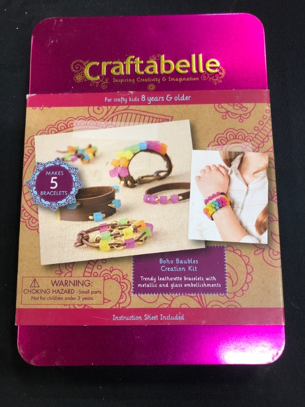 Photo 2 of Craftabelle – Boho Baubles Creation Kit – Bracelet Making Kit – 101pc Jewelry Set with Beads – DIY Jewelry Kits for Kids Aged 8 Years +
