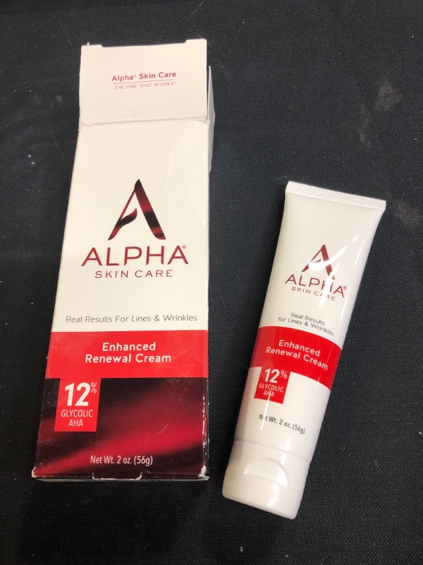 Photo 2 of Alpha Skin Care Enhanced Renewal Cream | Anti-Aging Formula | 12% Glycolic Alpha Hydroxy Acid (AHA) | Reduces the Appearance of Lines & Wrinkles | For Normal to Dry Skin | 2 Ounce (Pack of 1)
