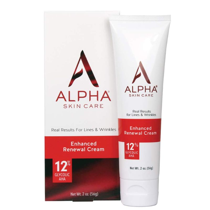 Photo 1 of Alpha Skin Care Enhanced Renewal Cream | Anti-Aging Formula | 12% Glycolic Alpha Hydroxy Acid (AHA) | Reduces the Appearance of Lines & Wrinkles | For Normal to Dry Skin | 2 Ounce (Pack of 1)
