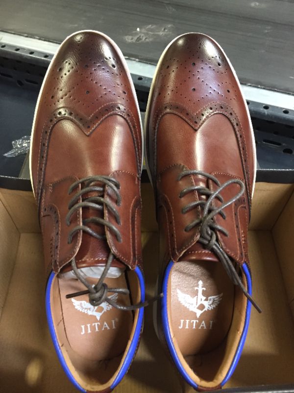 Photo 1 of JITAI Mens Oxford Shoes Casual Dress Shoes for Men Lightweight Lace Up Fashion Shoes SIZE 11