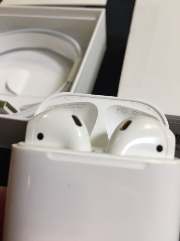 Photo 6 of Apple AirPods (2nd Generation) Wireless Earbuds with Lightning Charging Case Included.