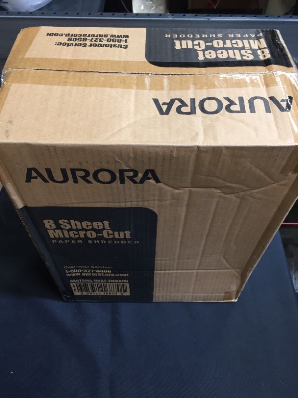 Photo 2 of Aurora AU870MA High-Security 8-Sheet Micro-Cut Paper Credit Card Shredder Black
(FACTORY SEALED BRAND NEW)