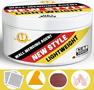 Photo 1 of Spackle Wall Repair Kit, Drywall Repair Patch Kit with Scraper for Plaster Dent Repair, Lightweight Waterproof Wall Mending Agent, Quick to Fill Wall Holes and Crack (white 10oz)
