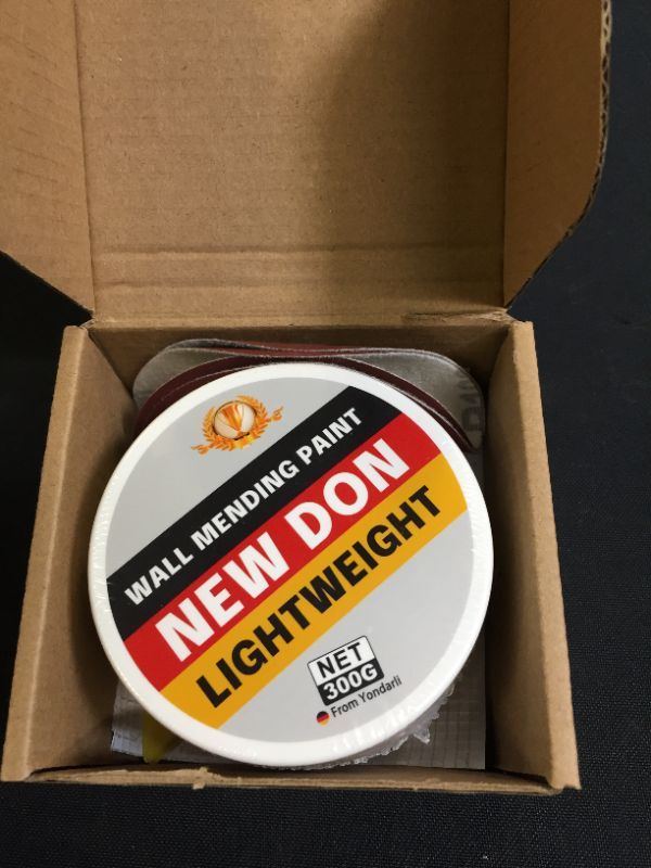 Photo 2 of Spackle Wall Repair Kit, Drywall Repair Patch Kit with Scraper for Plaster Dent Repair, Lightweight Waterproof Wall Mending Agent, Quick to Fill Wall Holes and Crack (white 10oz)
