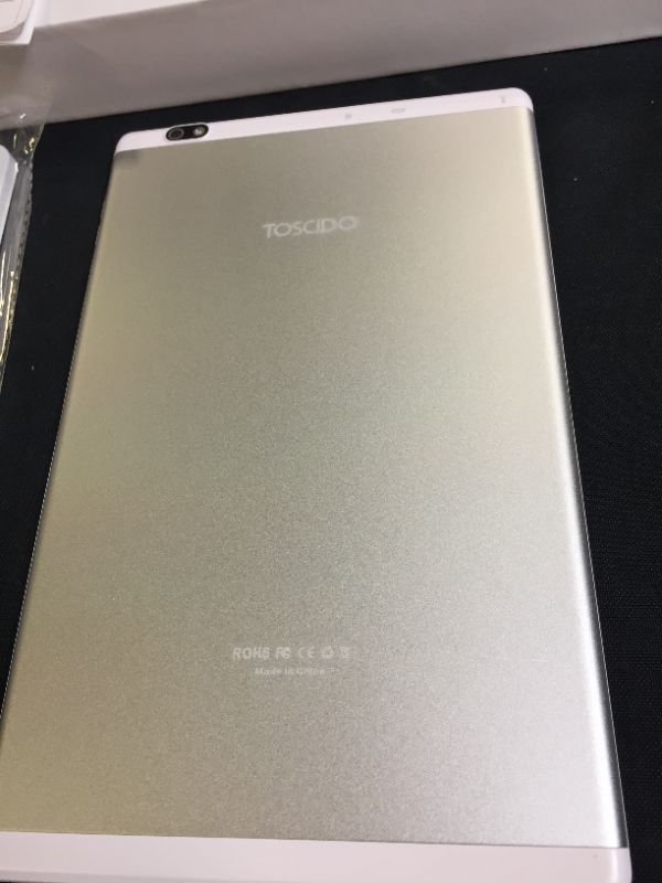 Photo 5 of Tablet 10 inch Octa Core -TOSCIDO Tablet Android 10.0,1920x1200 HD IPS,4GB RAM,64GB ROM,13M&5M Camera,5G Wi-Fi,Bluetooth 5.0,GPS,Type-C,Include Bluetooth Keyboard,Mouse,Tablet Case and More - Silver (MISSING MOUSE)