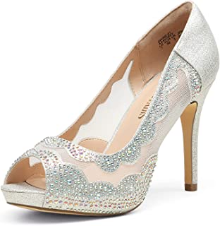 Photo 1 of DREAM PAIRS Women's Divine-01 High Heels Dress Pump Shoes
SIZE 7 (MISSING SOME DIAMONDS)