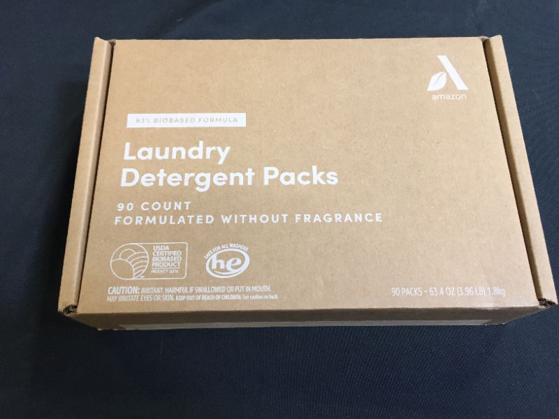 Photo 1 of amazon laundry detergent packs 90 PCS BIODEGRADABLE PODS 