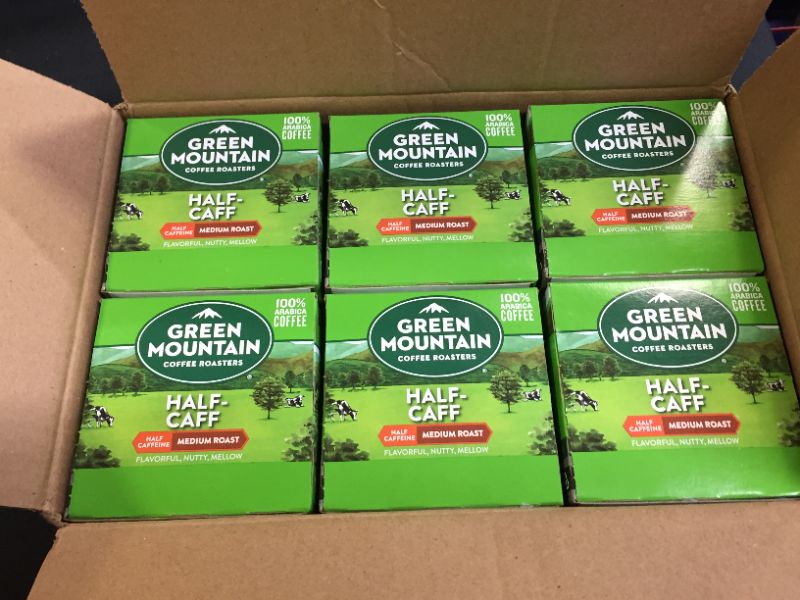 Photo 2 of Green Mountain Coffee Half-Caff Keurig K-Cups Coffee, 12 ct
6 boxes best by march 2024