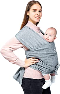 Photo 1 of Baby Wrap Carrier Slings, OTTOLIVES Hands Free Baby Carrier Slings Adjustable Softness Lightweight and Breathable for Newborn Infants and Babies Child up to 24 lbs (Grey)
