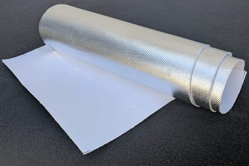 Photo 1 of 
WISAUTO Aluminized Heat Shield Thermal Barrier Adhesive Backed Heat Blanket (12'' X 24'')