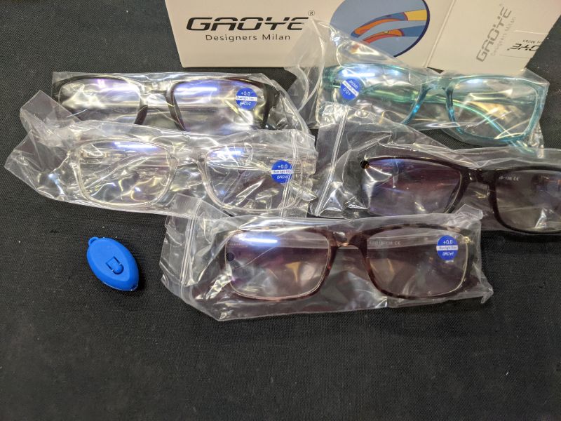 Photo 3 of GAOYE 5-Pack Reading Glasses Blue Light Blocking with Spring Hinge