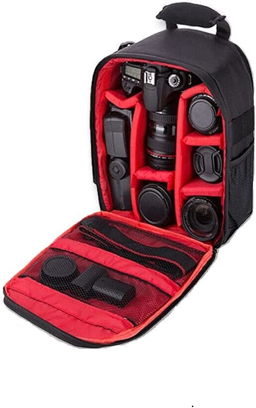 Photo 1 of Waterproof SLR/DSLR Camera Backpack Shoulder Bag Travel Case for Canon Nikon Sony Digital Lens