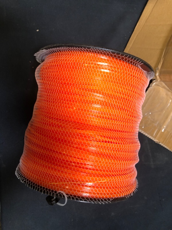 Photo 2 of A ANLEOLIFE 5-Pound Commercial Square .105-Inch-by-1038-ft String Trimmer Line in Spool,with Bonus Line Cutter, Orange
