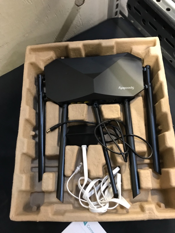 Photo 3 of Speedefy AC2100 Smart WiFi Router - Dual Band Gigabit Wireless Router for Home and Gaming
(unable to test in facilities)