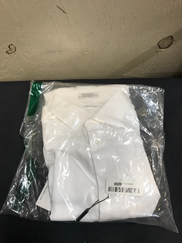 Photo 2 of Calvin Klein Boys' Long Sleeve Sateen Dress Shirt
size 16