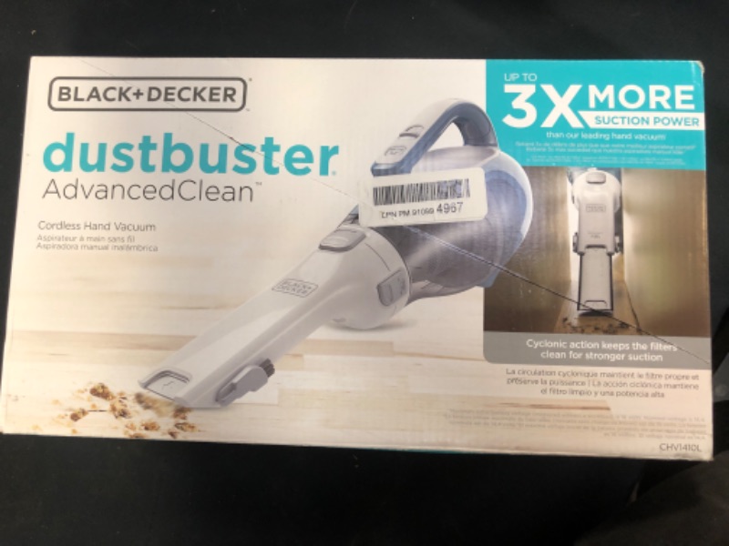 Photo 2 of BLACK+DECKER dustbuster AdvancedClean Cordless Handheld Vacuum (CHV1410L)