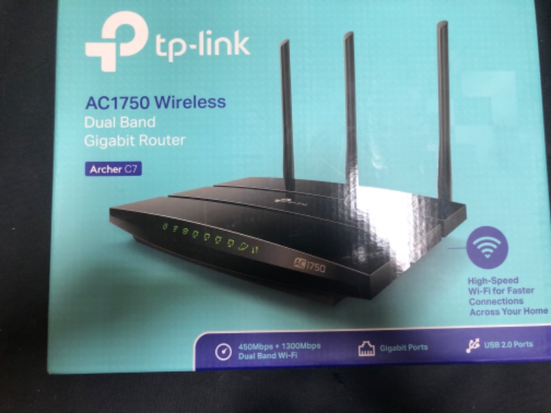 Photo 3 of TP-Link AC1750 Smart WiFi Router (Archer A7) -Dual Band Gigabit Wireless Internet Router for Home, Works with Alexa, VPN Server, Parental Control, QoS
