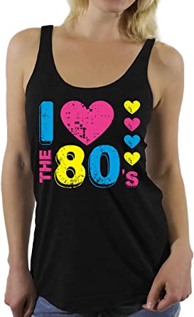 Photo 1 of Awkward Styles Women's I Love The 80's Racerback Tank Tops for 80's Fans
