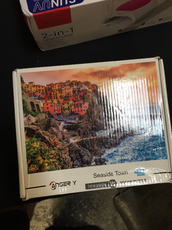 Photo 2 of Jigsaw Puzzles 1000 Pieces for Adults, Seaside Town Puzzles, Cinque Terre Puzzle, 1000 PCS Challenge Jigsaw Puzzle for Family Friend Party Game
