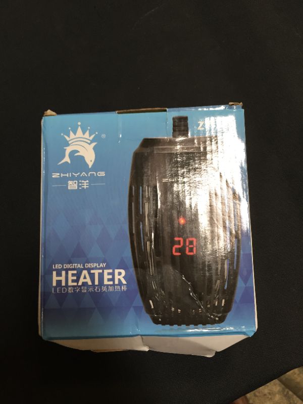 Photo 1 of Aquarium Heater 100w Fish Tank Submersible Heater Turtle Heat Rod with Temperature Display External Temperature Controller for Betta Frogs Newts Turtles (100W with LED Display)