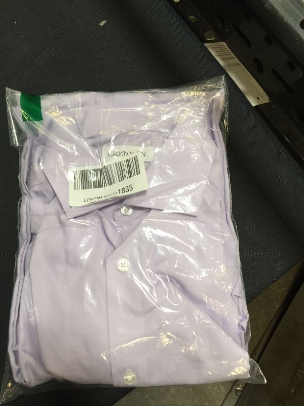 Photo 1 of Calvin Klein Men's Dress Shirt Slim Fit Non Iron Solid French Cuff