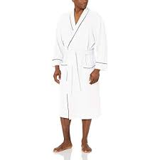 Photo 1 of Amazon Essentials Men’s Waffle Shawl Robe size m/l 