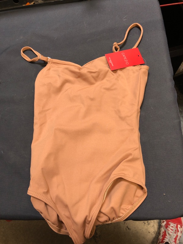 Photo 2 of Capezio Girls' Team Basic Camisole Leotard with Adjustable Straps size large 