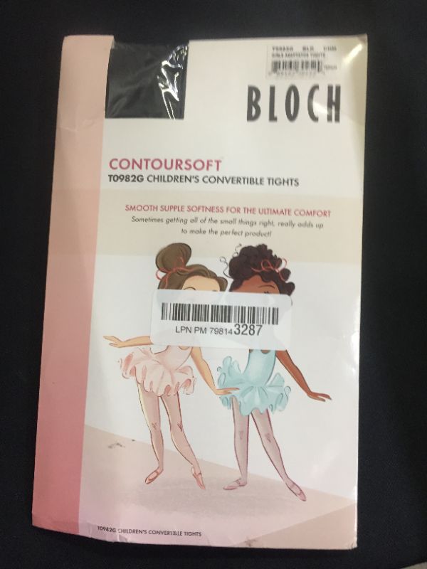 Photo 2 of BLOCH Girls contoursoft adaptatoe Tights