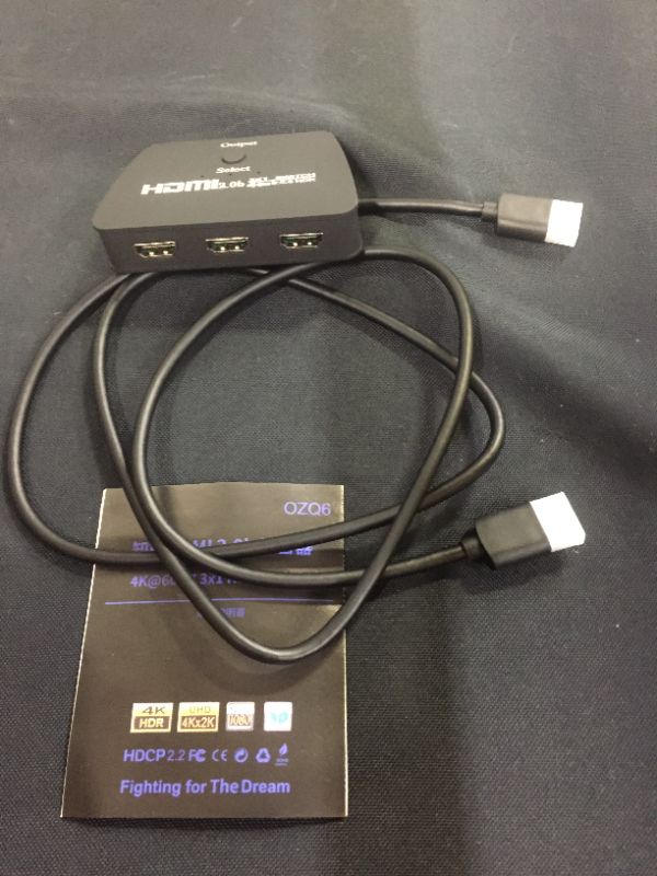 Photo 1 of Newcare HDMI SWITCH Switcher Selector 4K HDTV 3D Game Consoles 3 in 1 Out 3-Port NEWCARE