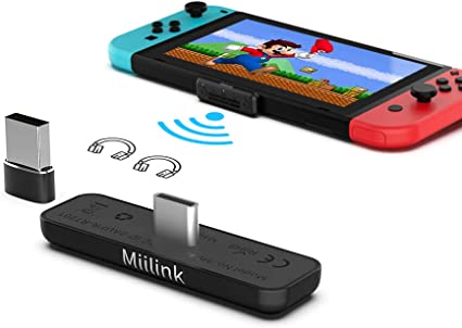 Photo 1 of 1Mii Mini Bluetooth Adapter ONLY for Nintendo Switch/PS5/PC, Bluetooth 5.0 Audio Transmitter, Dual Pairing with Low Latency for Bluetooth Headsets Speakers