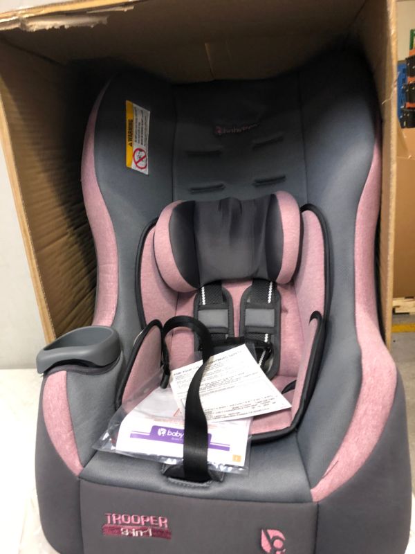 Photo 2 of Baby Trend Trooper 3-in-1 Convertible Car Seat, Cassis Pink
