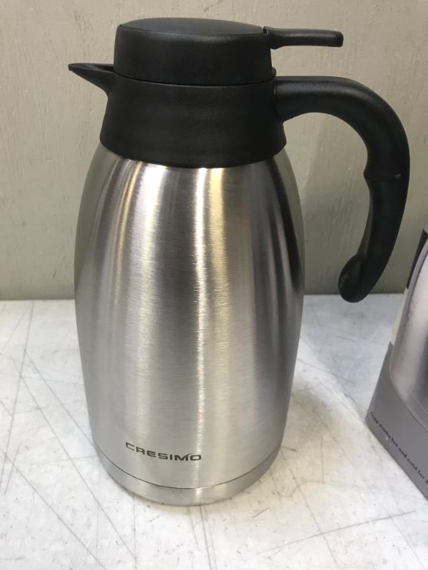 Photo 3 of 68 oz Stainless Steel Thermal Coffee Carafe/Double Walled Vacuum Thermos/12 Hour