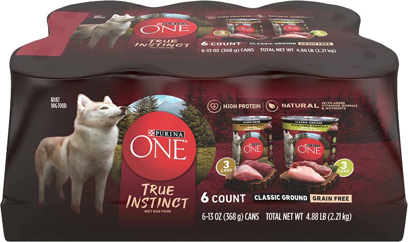 Photo 1 of  EXP 5/24 Purina ONE SmartBlend True Instinct Adult Canned Wet Dog Food